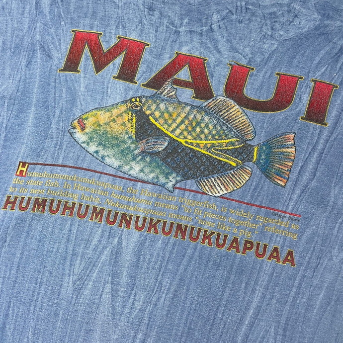 90年代 MAUI 魚 アニマル バックプリント タイダイTシャツ メンズXL ...