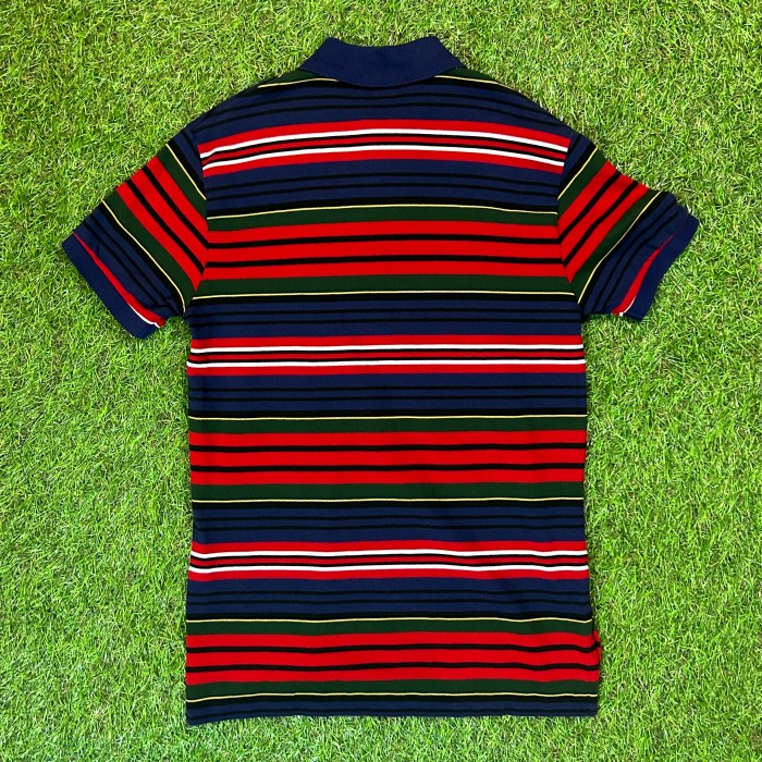 90s POLO by Ralph Lauren Striped Polo Shirt / Vintage ヴィンテージ 古着 ポロシャツ ラルフローレン ボーダー メンズライク | Vintage.City 빈티지숍, 빈티지 코디 정보