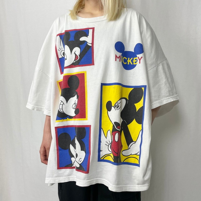 90年代 DISNEY ディズニー キャラクタープリントTシャツ メンズXL ヴィンテージ /eaa368520