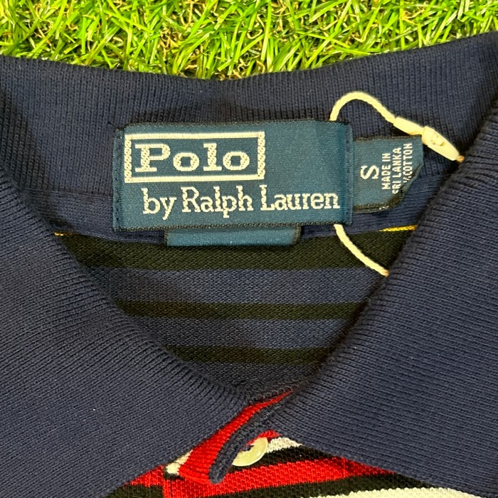90s POLO by Ralph Lauren Striped Polo Shirt / Vintage ヴィンテージ 古着 ポロシャツ ラルフローレン ボーダー メンズライク | Vintage.City 빈티지숍, 빈티지 코디 정보
