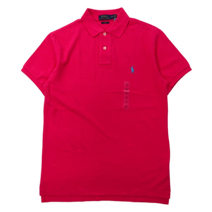 POLO RALPH LAUREN ポロシャツ M ピンク コットン SLIM FIT スモール