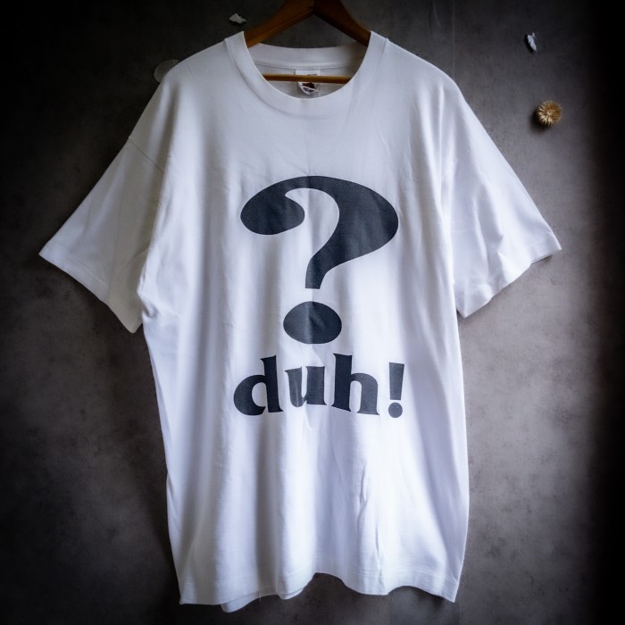 “追憶質疑” 90s duh question graphic T-shirt Tシャツ | Vintage.City Vintage Shops, Vintage Fashion Trends