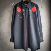 “浮夢薔薇” Around 90s rose embroidery western shirt　ウェスタンシャツ | Vintage.City 빈티지숍, 빈티지 코디 정보