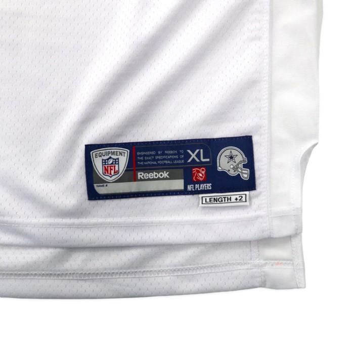 Reebok NFL ゲームシャツ XL ホワイト ポリエステル メッシュ ナンバリング JONES ビッグサイズ | Vintage.City 古着屋、古着コーデ情報を発信