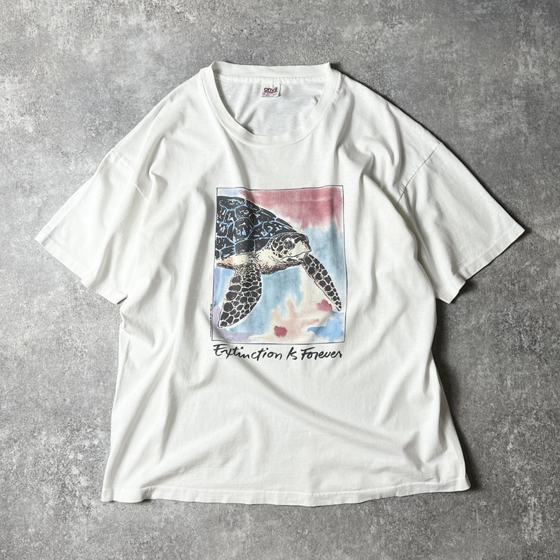 90s USA製 アニマル アート プリント 半袖 Tシャツ XXL / 90年代 