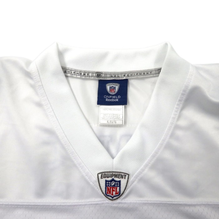 Reebok NFL ゲームシャツ XL ホワイト ポリエステル メッシュ ナンバリング JONES ビッグサイズ | Vintage.City 古着屋、古着コーデ情報を発信