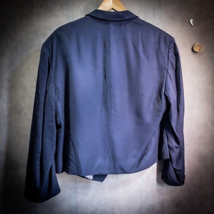 紫陽揺煌” Euro vintage short length tailored jacket 短丈ジャケット ...