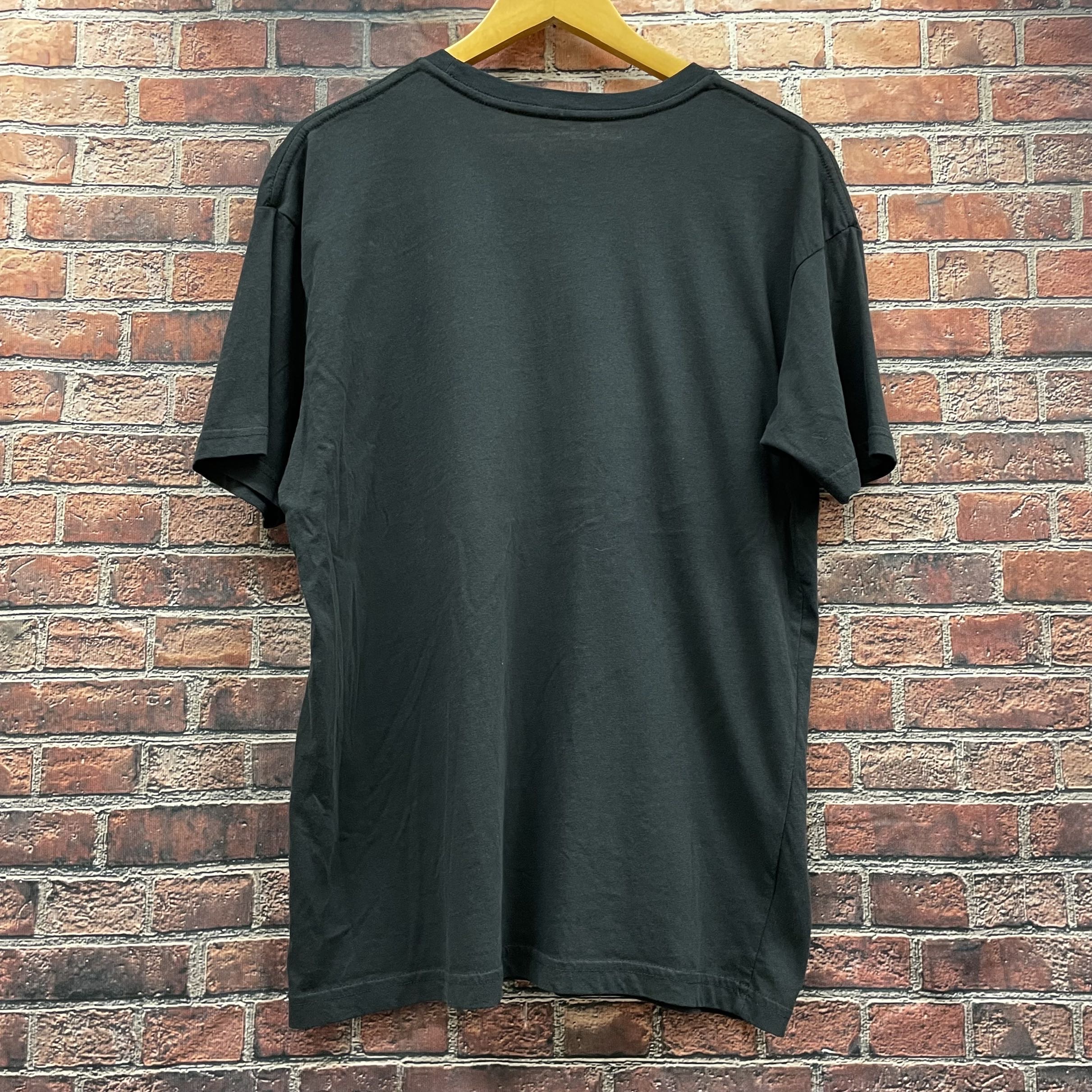 USA製 Tシャツ ラップICE CUBEビッグロゴ半袖バンT黒ストリートL