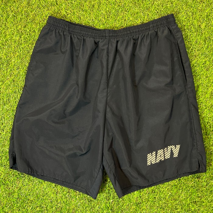 NAVY Shorts Made In USA ネイビー ナイロン ハーフパンツ ハーパン 米軍 海軍
