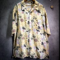 “華刻芸術” 00s Old GAP linen cotton special graphic shirt　リネンシャツ | Vintage.City 古着屋、古着コーデ情報を発信