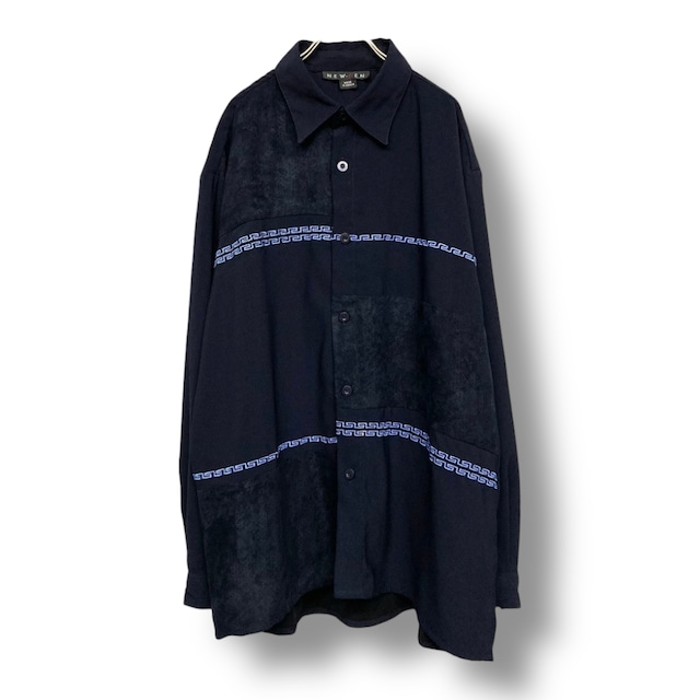 “NEW・GEN” L/S Switching Design Shirt | Vintage.City Vintage Shops, Vintage Fashion Trends