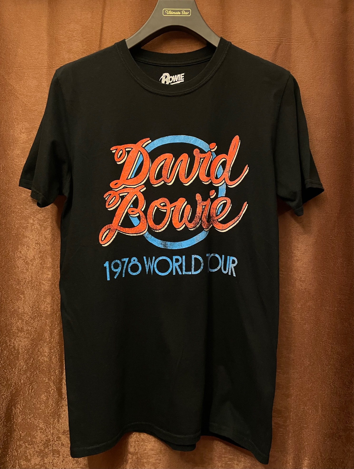 MADE IN UK製 David Bowie 1978 WORLD TOUR ロゴプリントTシャツ ...