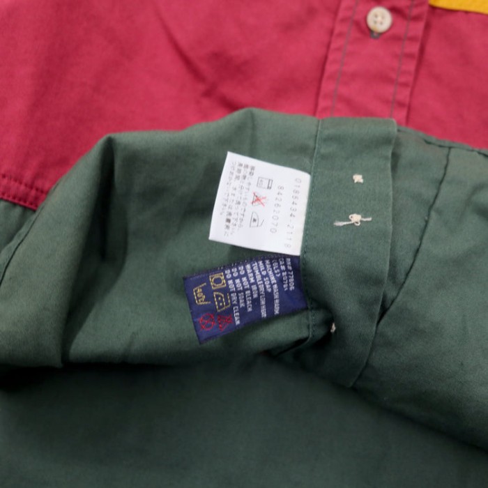 TOMMY HILFIGER 90年代 マルチボーダー ボタンダウンシャツ M マルチカラー コットン ワンポイントロゴ刺繍 | Vintage.City 古着屋、古着コーデ情報を発信