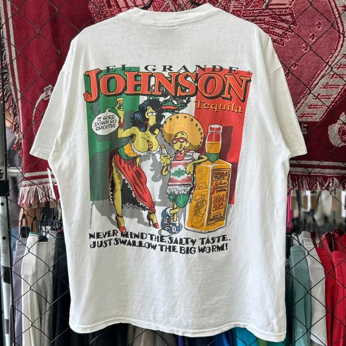 90s ビッグジョンソン デザイン系 半袖Tシャツ シングルステッチ