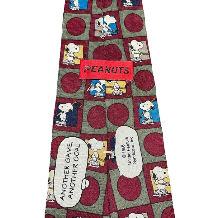 MADE IN USA製 VINTAGE PEANUTS SNOOPY シルクネクタイ エンジ | Vintage.City 古着屋、古着コーデ情報を発信