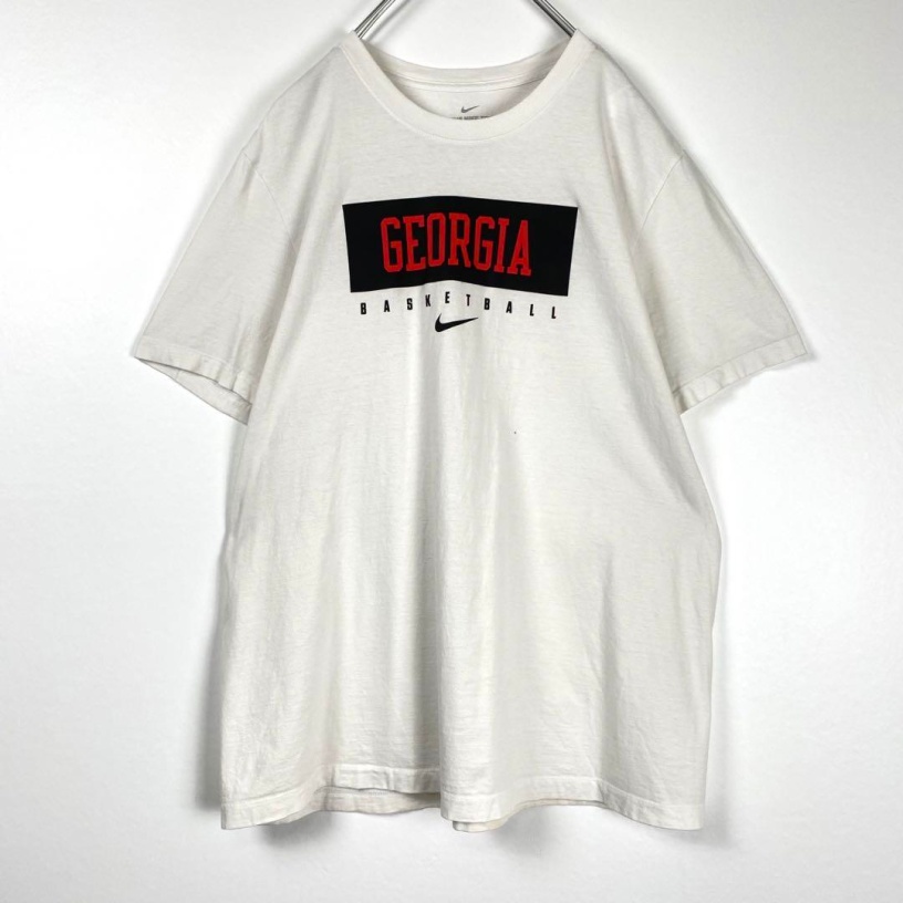 90s 00s ナイキ ボックスロゴ Tシャツ 両面プリント 白ホワイト XL