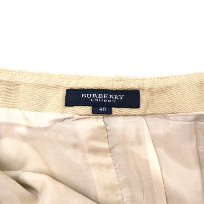 BURBERRY タイトスカート 40 ベージュ コットン ベルト付き | Vintage.City 古着屋、古着コーデ情報を発信
