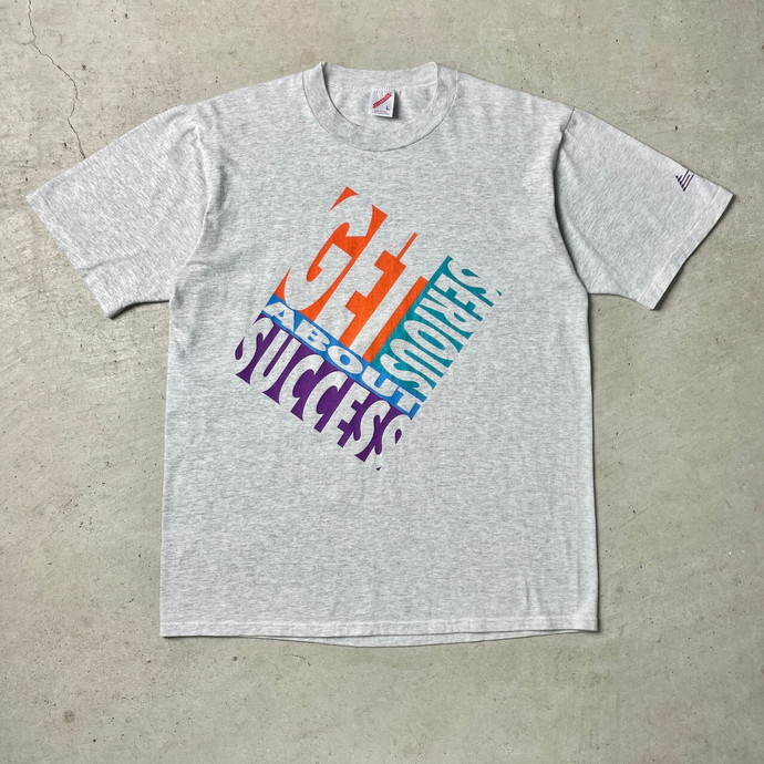 90年代 TECH PREP 企業ロゴ メッセージ プリント Tシャツ メンズL ...