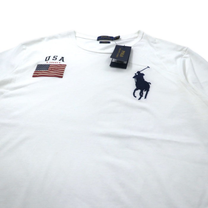 POLO RALPH LAUREN ビッグポニー Tシャツ XL ホワイト コットン USA