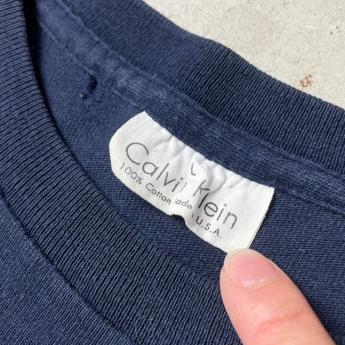 90年代 USA製 Calvin Klein カルバンクライン CK ロゴプリント T