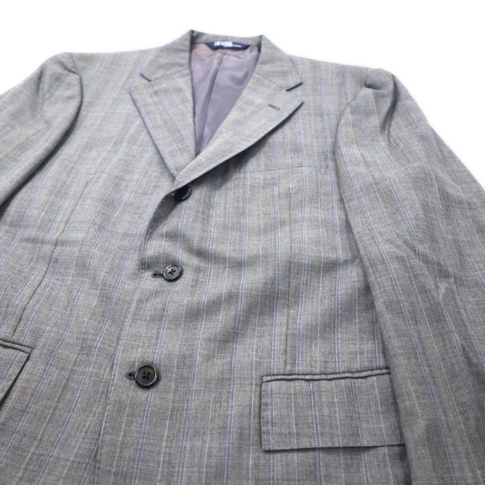 Polo by Ralph Lauren スーツ セットアップ T175 AB6 グレー ストライプ ウール 日本製 | Vintage.City 古着屋、古着コーデ情報を発信