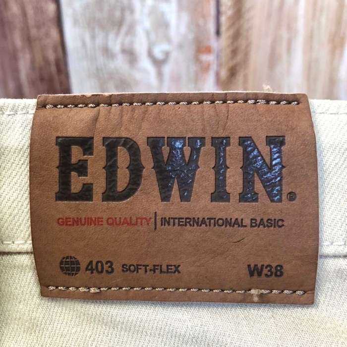 エドウィン　EDWIN　メンズ　ボトムス　カラーデニム　ジーンズ　デニムパンツ　ベージュ | Vintage.City 빈티지숍, 빈티지 코디 정보