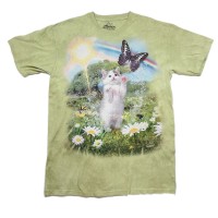 Lsize The Moutain Cat＆butterfly TEE マウンテン　ネコ　バタフライ | Vintage.City 古着屋、古着コーデ情報を発信