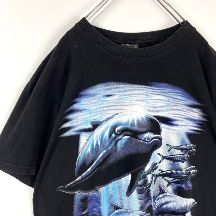 ビンテージ 90年代 アニマル tシャツ l  イルカ かわいい