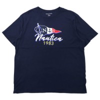 NAUTICA ロゴプリントTシャツ XXL ネイビー コットン SAILING CLUB ビッグサイズ | Vintage.City 古着屋、古着コーデ情報を発信