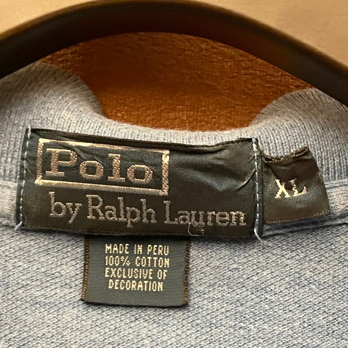 Polo by Ralph Lauren 半袖鹿の子ポロシャツ サックスブルー XLサイズ | Vintage.City 빈티지숍, 빈티지 코디 정보