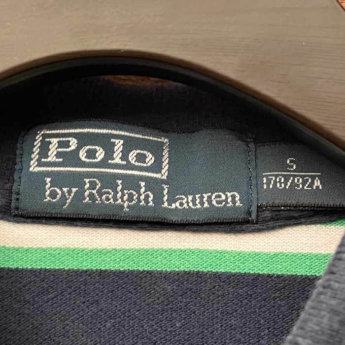 Polo by Ralph Lauren ボーダー柄半袖鹿の子ポロシャツ ネイビー Sサイズ | Vintage.City 古着屋、古着コーデ情報を発信