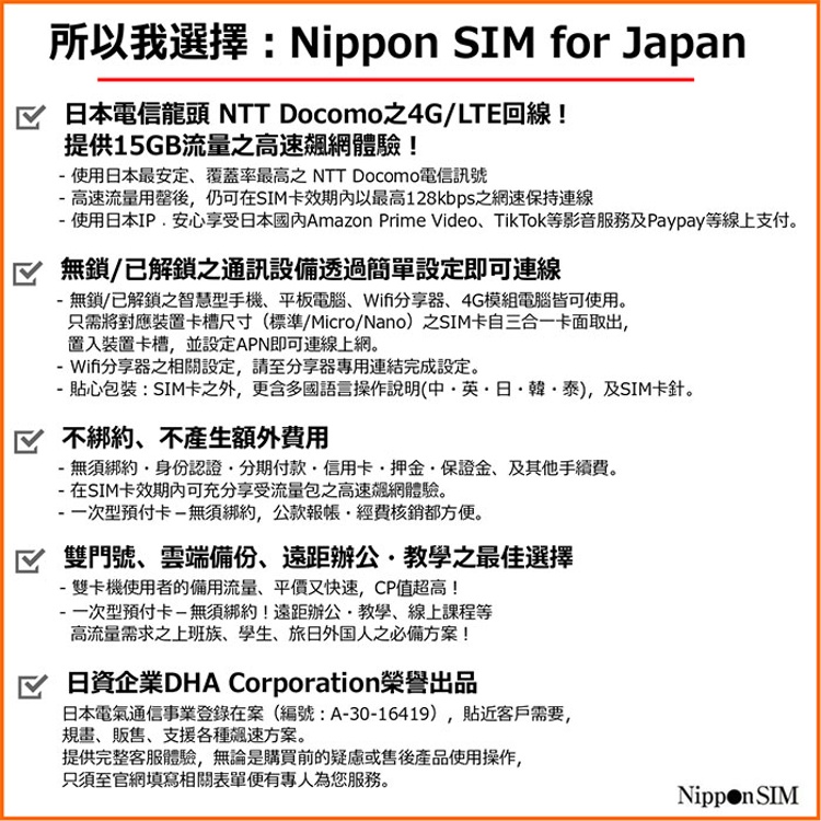 Nippon SIM プリペイドsim プリペイドsimカード 日本 90日 135GB IIJ docomo ドコモ フルMVNO IIJネットワーク 4G   LTE回線 3in1sim プリペイド データSIM SMS  音声通話非対応 テザリング可能 simフリー 多言語マニュアル付