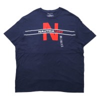 NAUTICA ロゴプリントTシャツ 4XLT ネイビー コットン ビッグサイズ 未使用品 | Vintage.City 古着屋、古着コーデ情報を発信