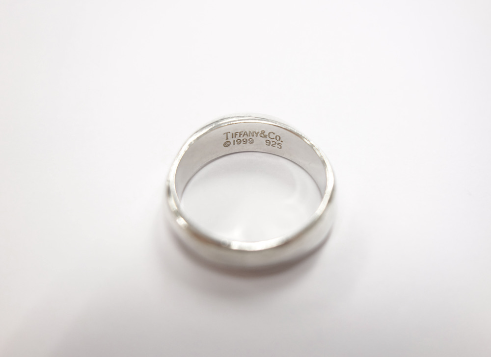 驚きの値段 18金- Tiffany ナイフエッジリング・指輪/K18YG/750-5.9g ...