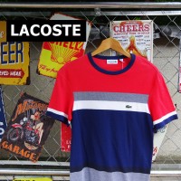 ラコステ Tシャツ サイズUSXS レッド ネイビー ポロ素材 半袖 ボーダー 8129 | Vintage.City 빈티지숍, 빈티지 코디 정보