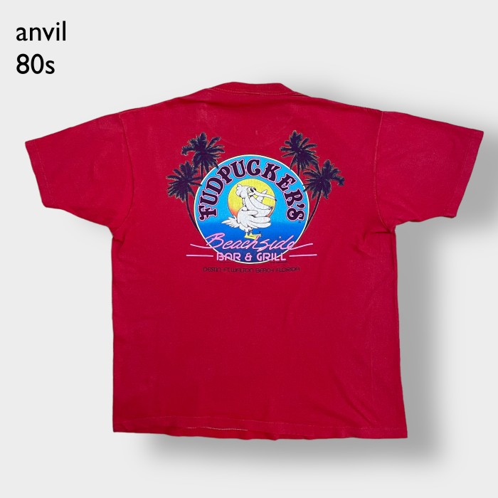 anvil】80s USA製 BAR&GRILL レストラン アドバタイジング Tシャツ