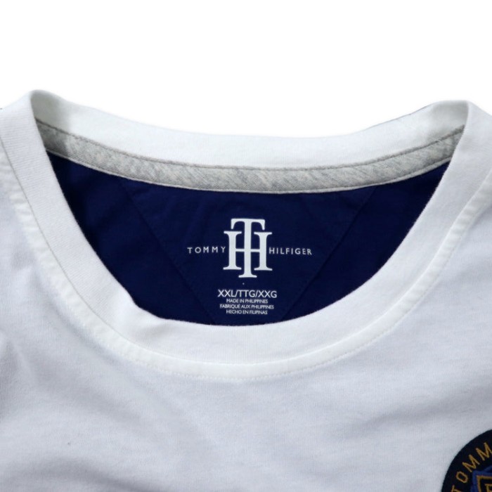 TOMMY HILFIGER Tシャツ XXL ホワイト コットン FRANCE 未使用品 | Vintage.City 古着屋、古着コーデ情報を発信