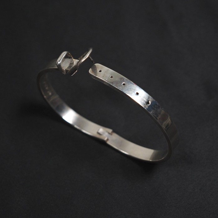 Mexican Jewelry】silver925 Heavy belt bangle /ベルトバングル