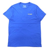 Columbia PFG ロゴプリントTシャツ L ブルー コットン バックプリント メキシコ製 | Vintage.City 빈티지숍, 빈티지 코디 정보