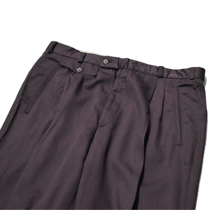 Vintage Purple Color Two Tuck Slacks | Vintage.City 古着屋、古着コーデ情報を発信