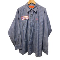90’s USA製RED KAPストライプ 長袖シャツ ボタンダウンシャツ ワークシャツ　XL | Vintage.City 古着屋、古着コーデ情報を発信