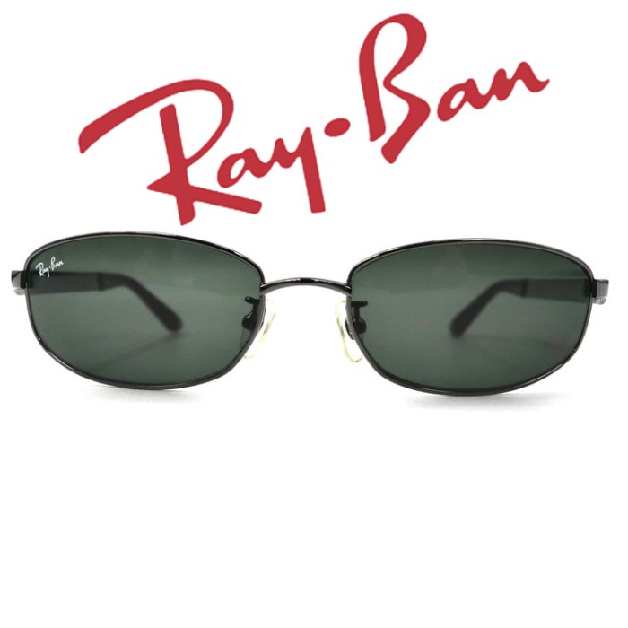 Ray-Ban サングラス オーバル ブラック メタルフレーム RB3225 004/6