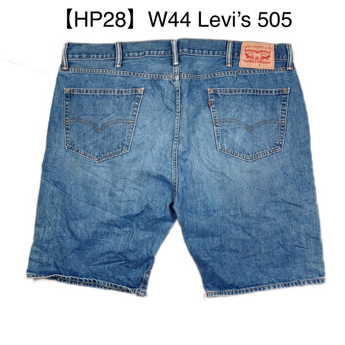 HP28 W44 Levi's 505 denim halfpants リーバイス デニム ハーフパンツ ...