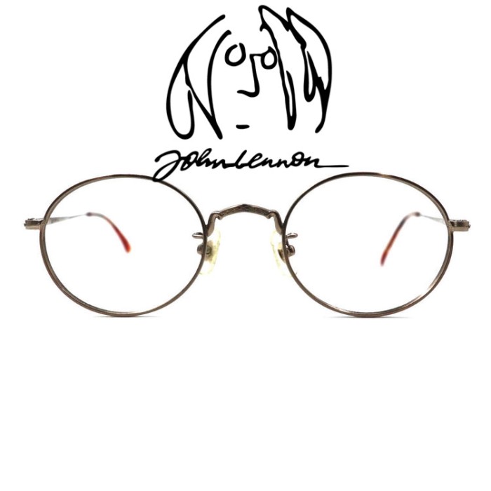 John Lennon 伊達メガネ 丸眼鏡 シルバー ベッコウ アンティークフレーム JL-Classic-3 ジョンレノン 46⬜︎21-143 日本製 | Vintage.City 古着屋、古着コーデ情報を発信