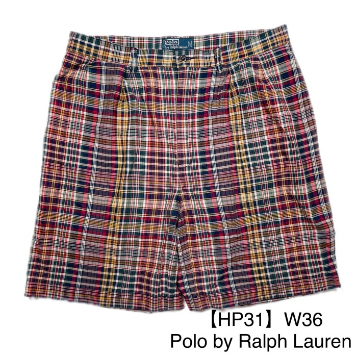 HP31 W36 Polo by Ralph Laren check halfpants ポロバイラルフローレン チェックパンツ ハーフパンツ | Vintage.City Vintage Shops, Vintage Fashion Trends