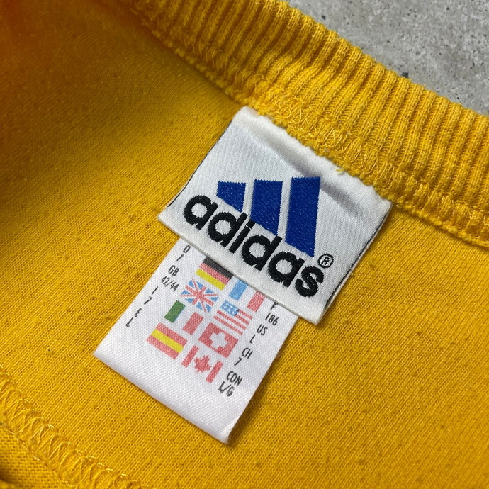 00年代 adidas アディダス パフォーマンスロゴ ワンポイントロゴ刺繍 T 