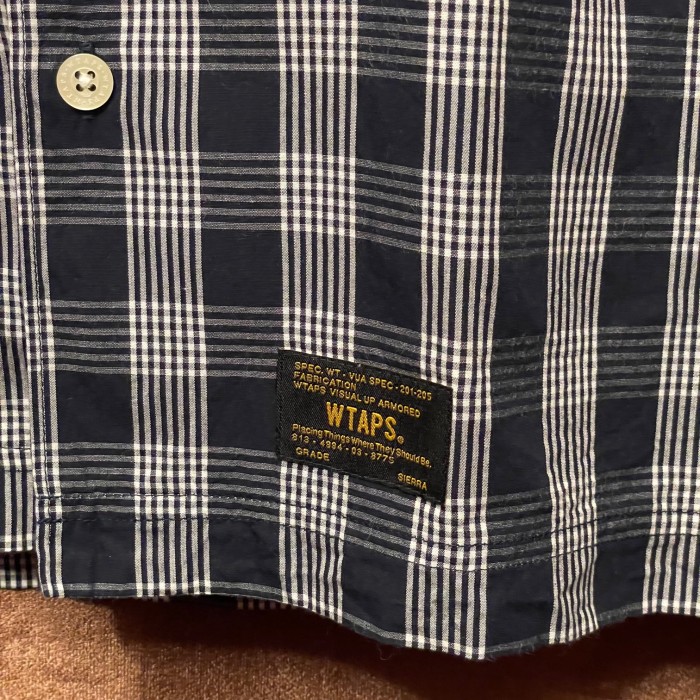 MADE IN JAPAN製 WTAPS 2016SSモデル 半袖チェックシャツ ネイビー Sサイズ | Vintage.City 빈티지숍, 빈티지 코디 정보