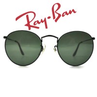 Ray-Ban ラウンドメタル サングラス ボストン Rob ブラック ボシュロム社 B&L ヴィンテージ  USA製 | Vintage.City 古着屋、古着コーデ情報を発信