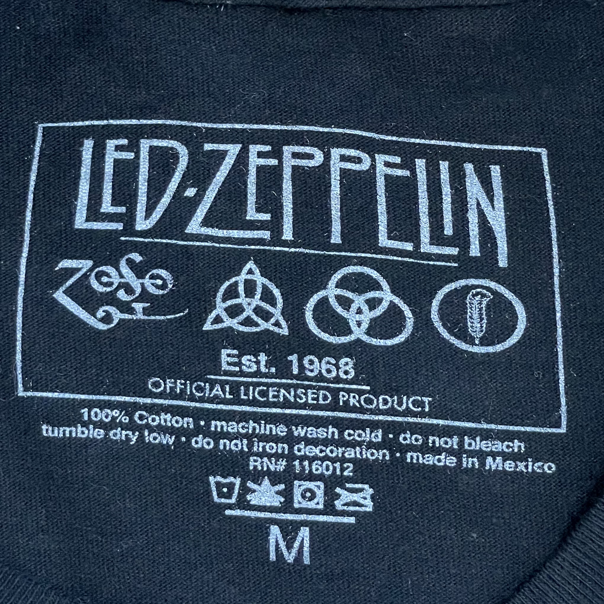 Led Zeppelin】MEXICO製 バンド Tシャツ オフィシャル バンt ロックt レッドツェッペリン ジミーペイジ ロバート