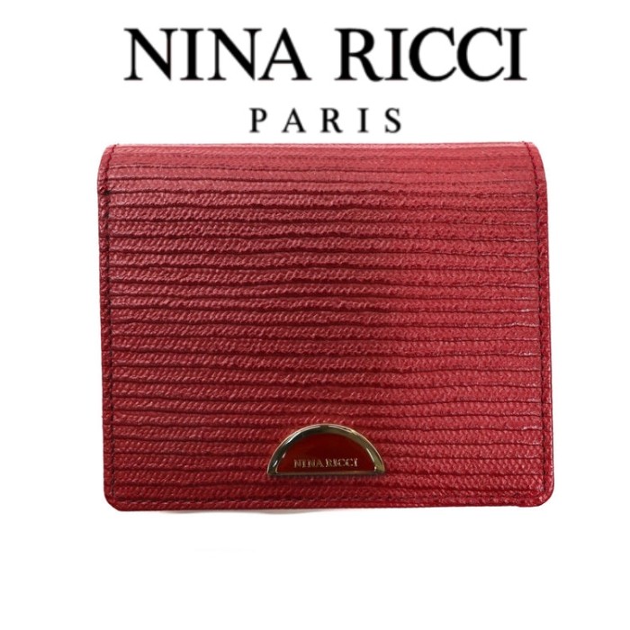 NINA RICCI 2つ折り財布 レッド レザー 日本製 未使用品 | Vintage.City 빈티지숍, 빈티지 코디 정보